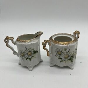 ROYAL CROWN DAISY BOUQUET # 3199 HAND PAINTED CREAM & SUGAR SET
